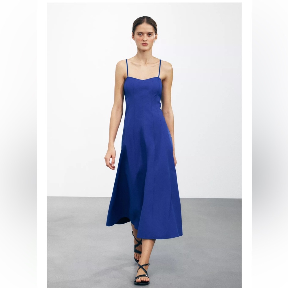 Zara Blue Midi Dress